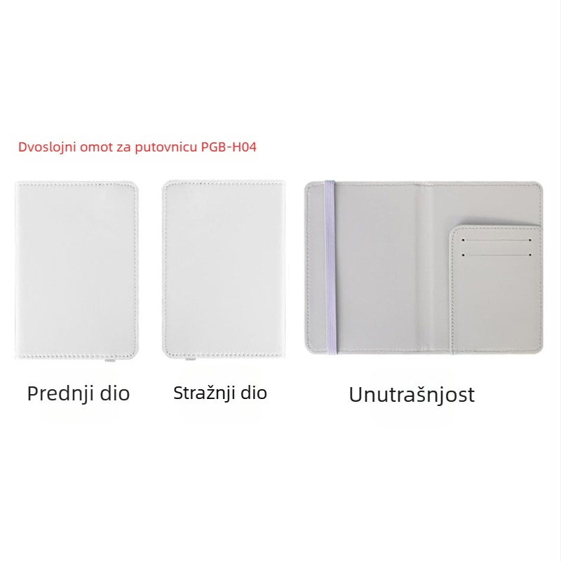 PU kožni novčanik s džepom za kartice i novčiće, površina pogodna za sublimaciju, svakodnevna upotreba