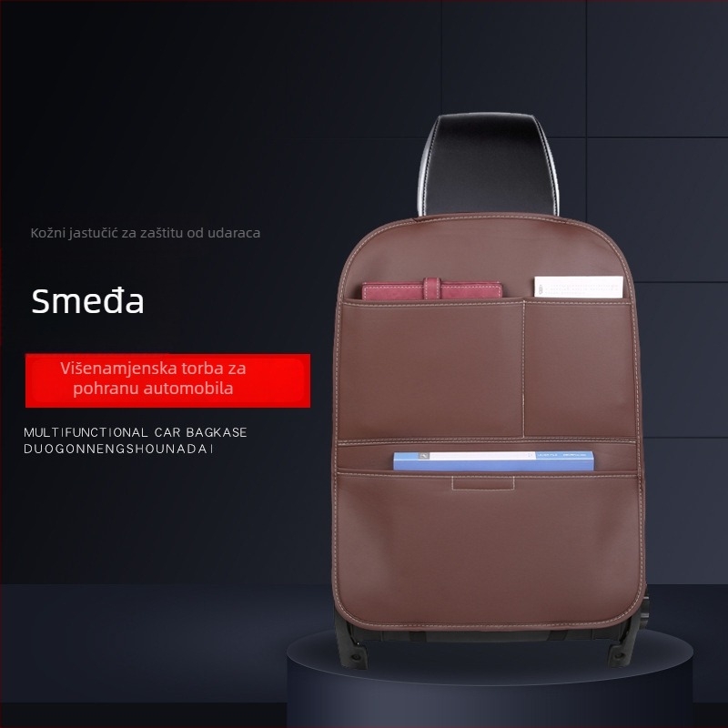 Kožna zaštitna podloga za stražnji dio sjedala, kompletna ugradnja, stil ovjesa, tisk logotipa, mogućnost prilagodbe