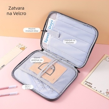 Yangu nylon torba za iPad/tablet — vodootporna, ultra lagana, otporna na habanje, podstava od poliesterja, unisex, gradski minimalistički stil