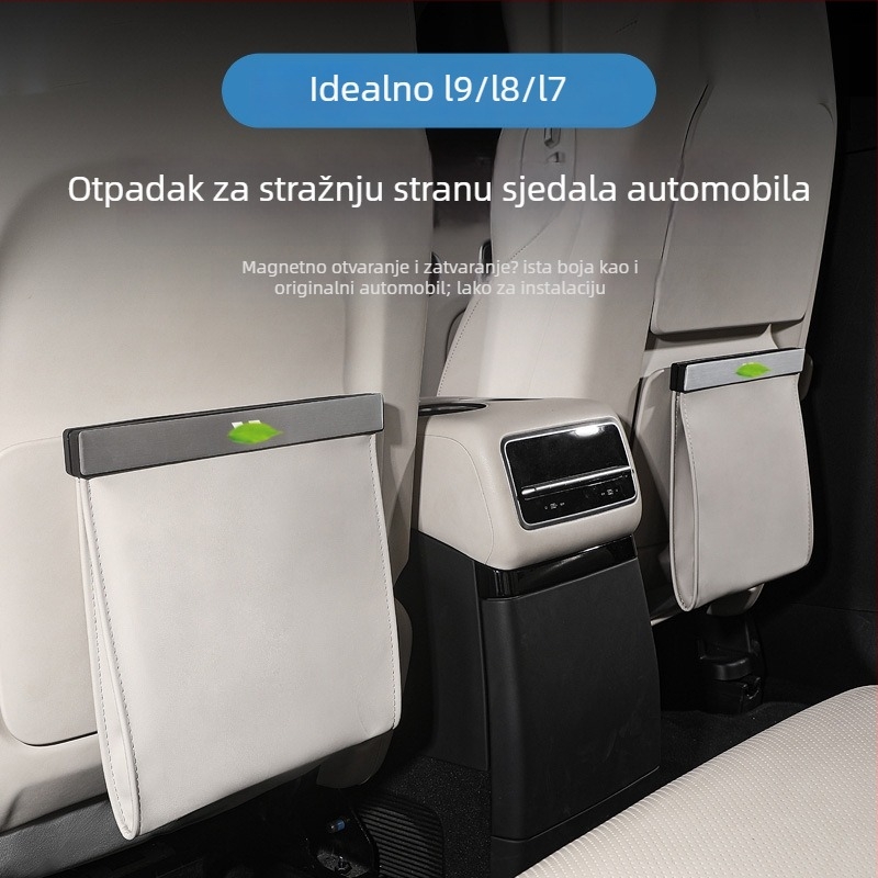 Torba za stražnji naslon sjedala – kožna, LED, viseća, vodootporna, za Ideal L7/L8/L9/L6