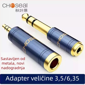 Akihabara adapter 6,5 mm na 3,5 mm za gitaru, tipkovnicu, mikrofon i slušalice – model QD2022/QD2023