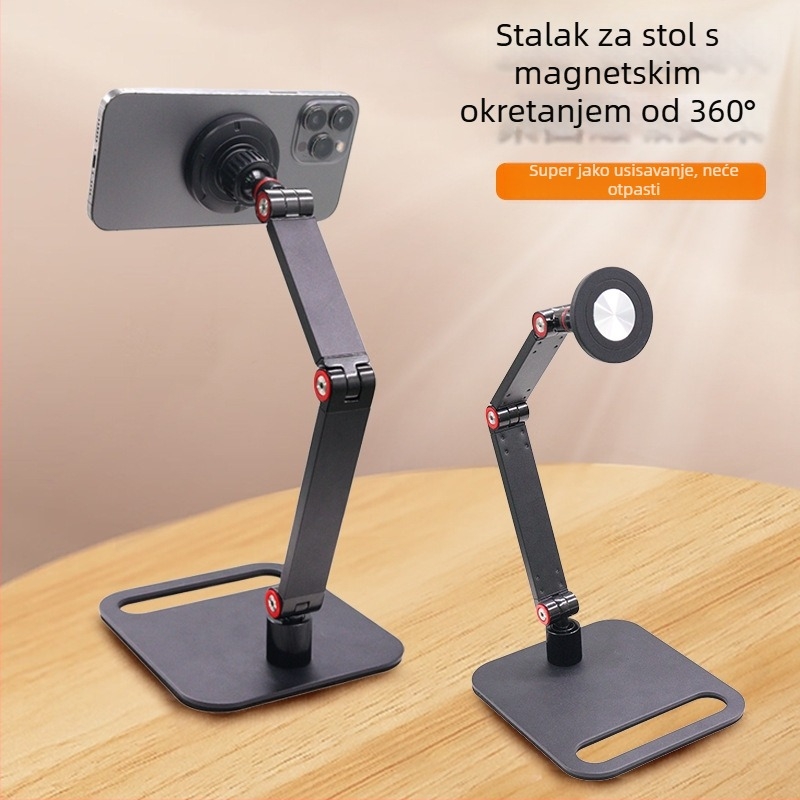 Magnetski stalak za telefon i tablet s 360° rotacijom za livestream i ured