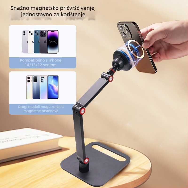 Magnetski stalak za telefon i tablet s 360° rotacijom za livestream i ured