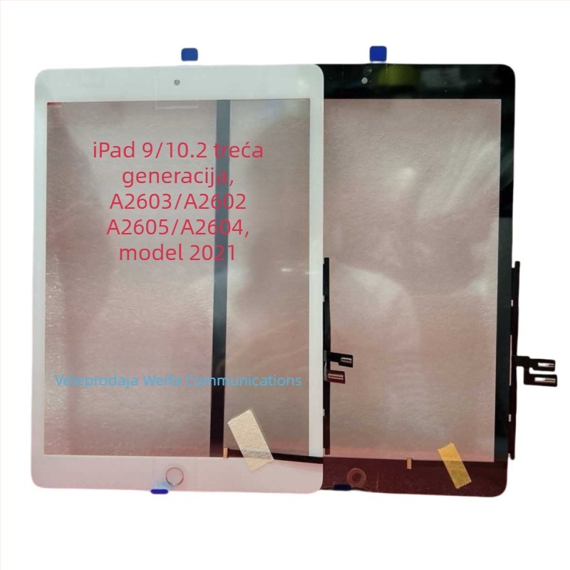 Zamjenski zaslon osjetljiv na dodir za iPad 7.–10. generacije (2018), kompatibilan s 1.–3. generacijom