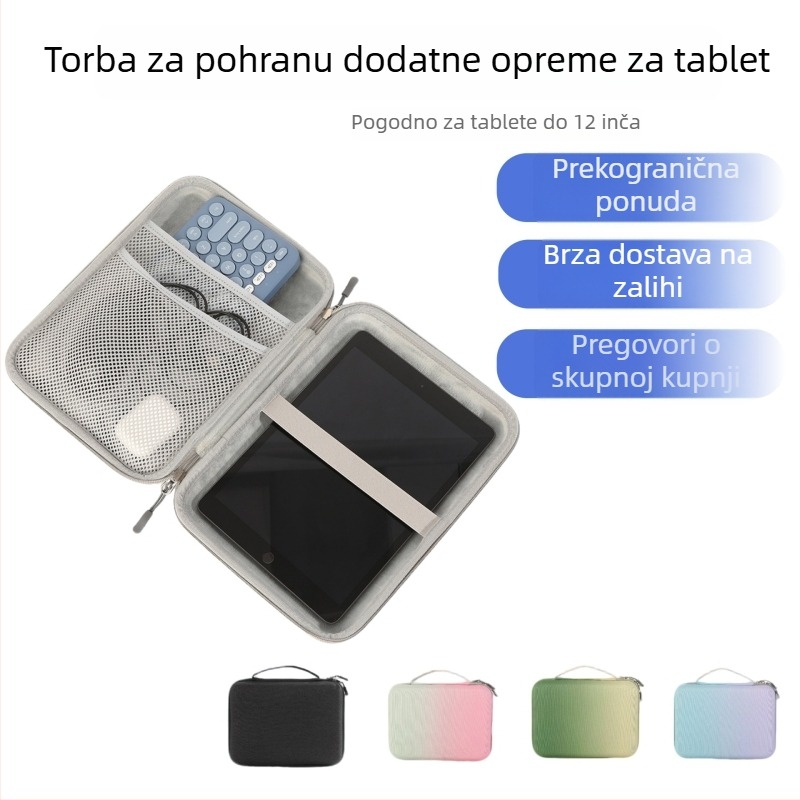 Torba za pohranu tableta od 12 inča sa zatvaračem, zaštitna prijenosna torbica za iPad