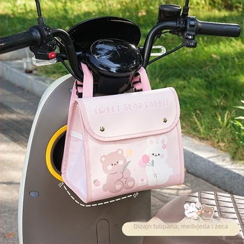 Univerzalna torbica za upravljač električnih tricikala i kolica, kožna vodootporna torba za pohranu, prilagodljiva s logotipom