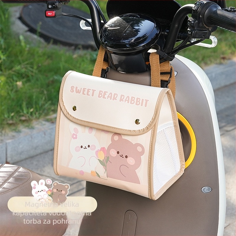 Univerzalna torbica za upravljač električnih tricikala i kolica, kožna vodootporna torba za pohranu, prilagodljiva s logotipom