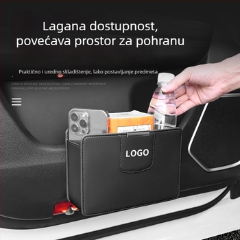 Viseći kutija za pohranu za stražnji dio automobila sa držačem za smeće i za čaše — vodootporna, otporna na tlak, prilagodljiva