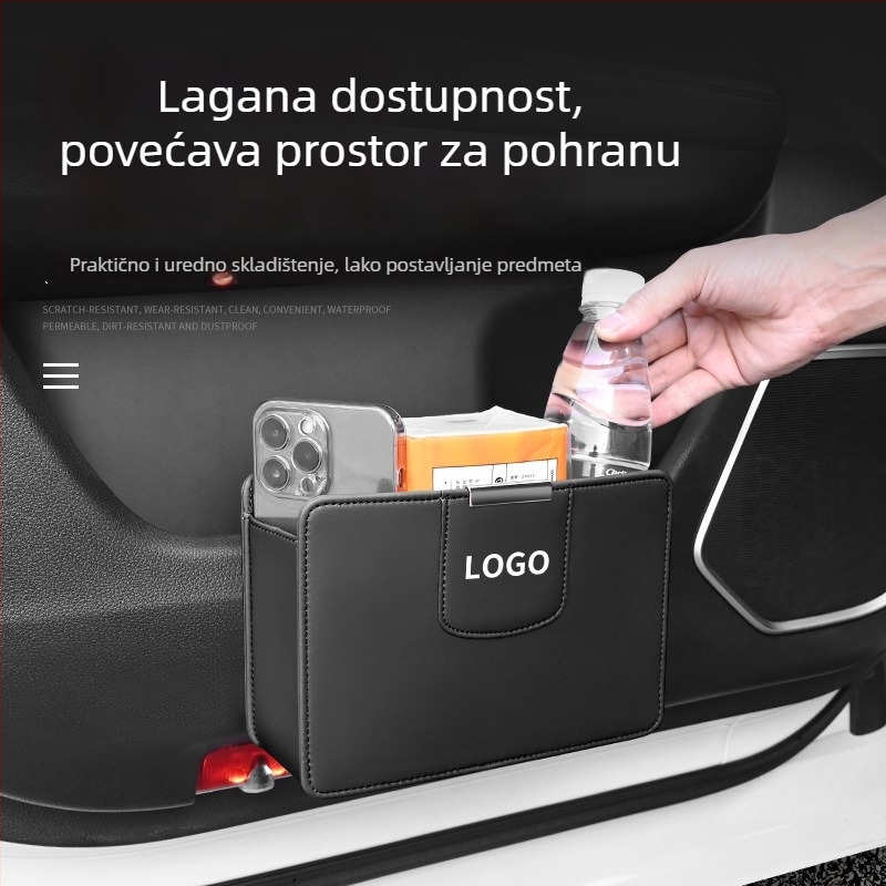 Viseći kutija za pohranu za stražnji dio automobila sa držačem za smeće i za čaše — vodootporna, otporna na tlak, prilagodljiva