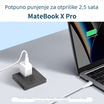 Philips USB-C kabel za napajanje i prijenos podataka, PD 100W, duljina 1–2 m