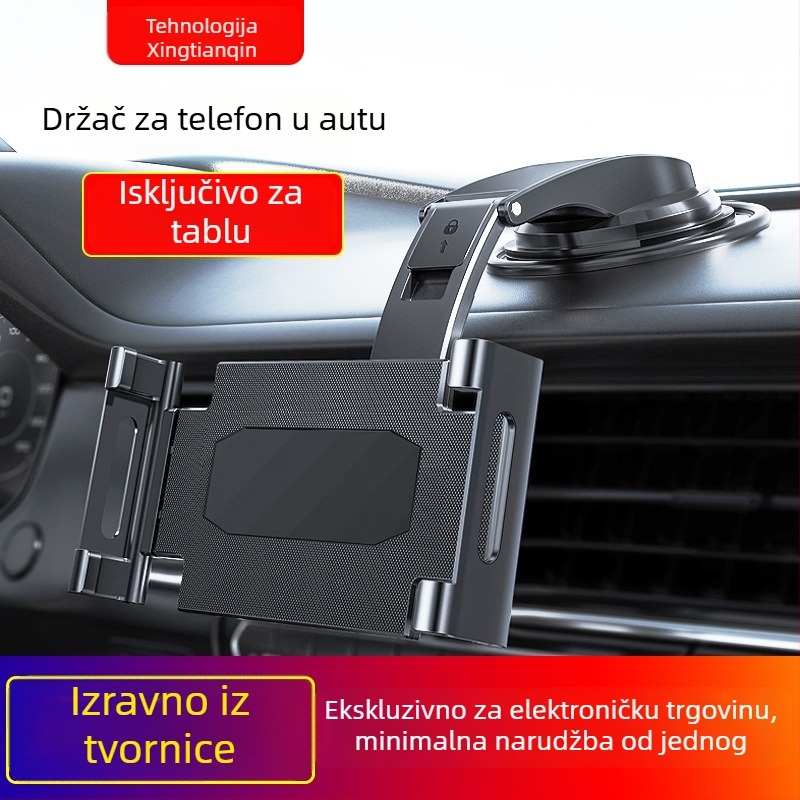 Držač za tablet u auto s vakuumskim držačem — DOGAIN CP01, sklopivi dizajn, kompatibilan s iPad serijom