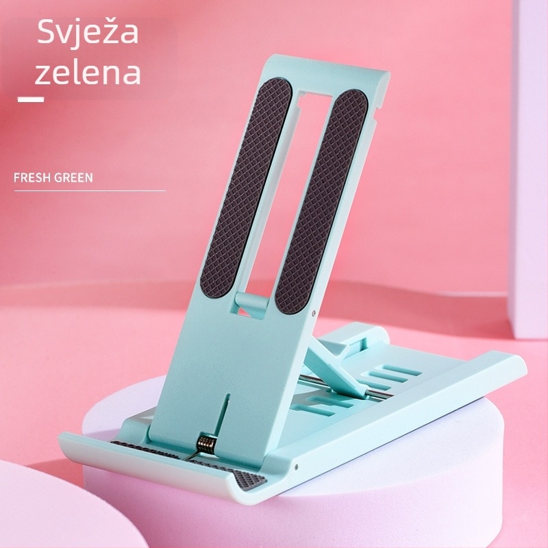 Stolna držač za mobitel i tablet, sklopiva, kompaktna, push-pull mehanizam, plastika