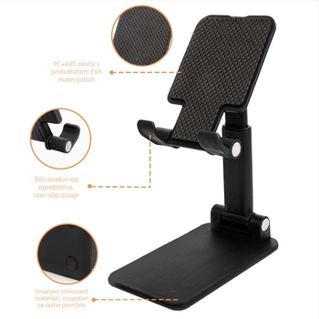 Držač za telefon i tablet (lazy bracket) — SX, plastičan, univerzalan, prilagodljiv