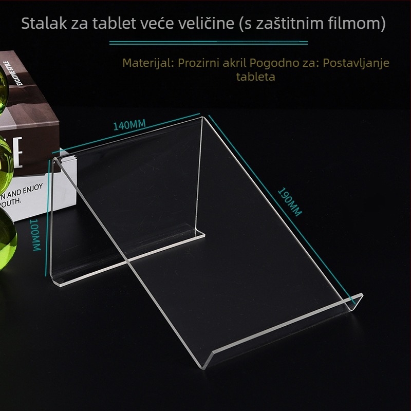 Akrilni držač za tablet, dvostrani stolni, kompatibilan s iPadom, više modela