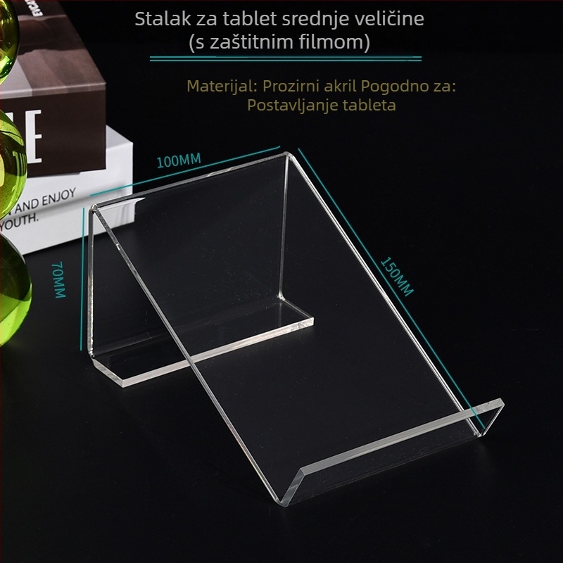Akrilni držač za tablet, dvostrani stolni, kompatibilan s iPadom, više modela