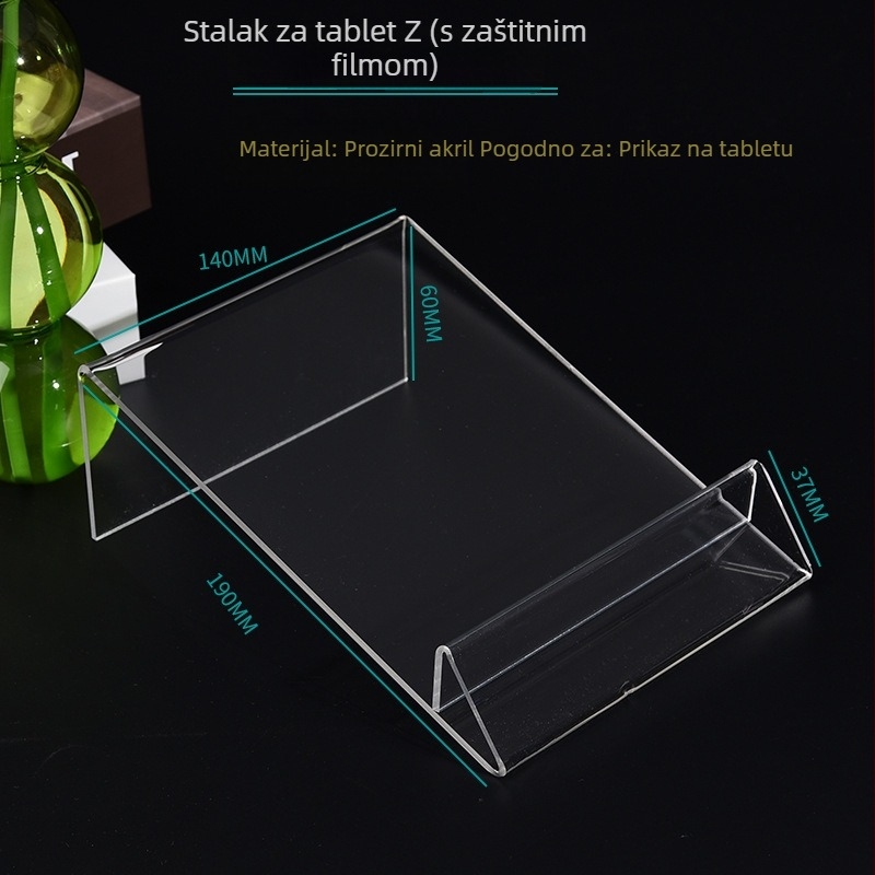 Akrilni držač za tablet, dvostrani stolni, kompatibilan s iPadom, više modela