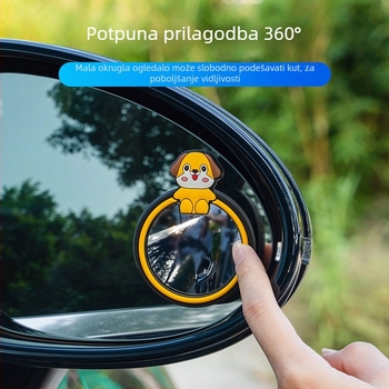 Bevis auto retrovizor, 360° prilagodljiv, široko vidno polje, vakuumska montaža