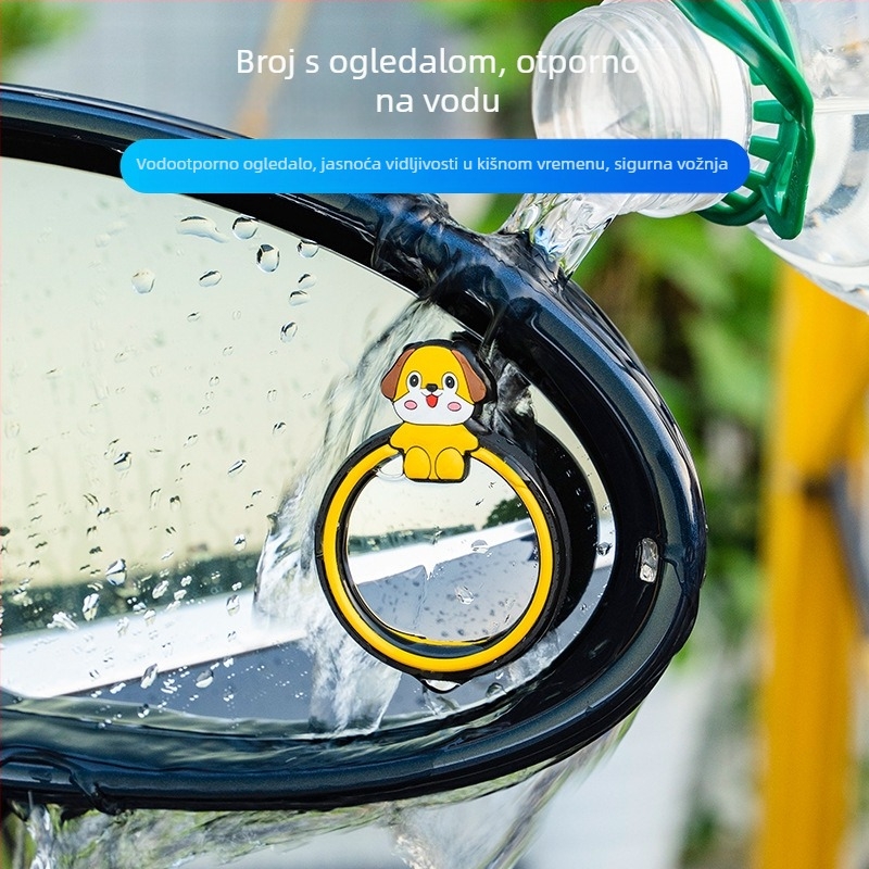 Bevis auto retrovizor, 360° prilagodljiv, široko vidno polje, vakuumska montaža