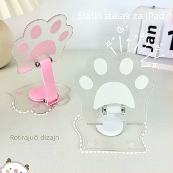 Prozirna stolna držač za mobitele i tablete u crtani stilu