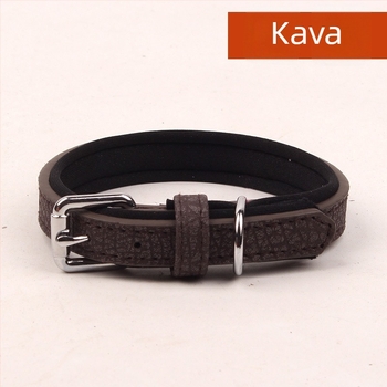 PU kožna ogrlica za psa – jednofarbni uzorak, za pse, licencirana privatna oznaka