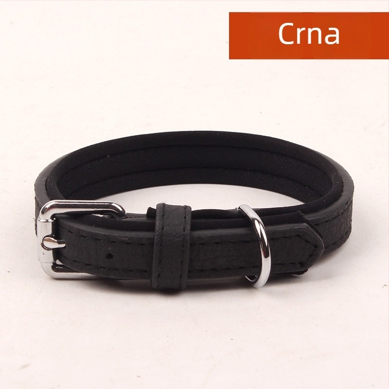 PU kožna ogrlica za psa – jednofarbni uzorak, za pse, licencirana privatna oznaka