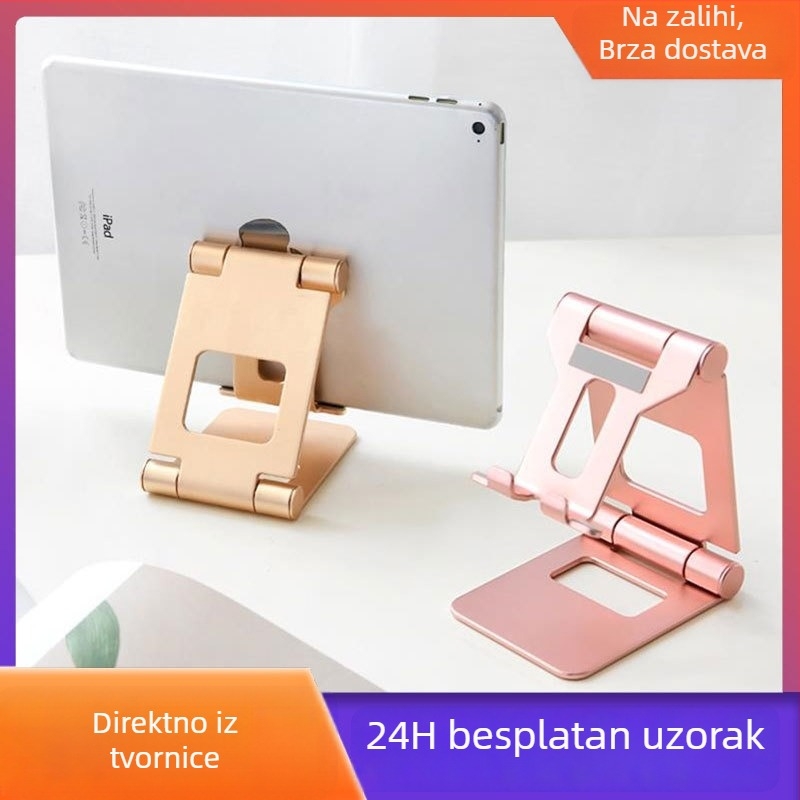Sklopivi metalni stolni držač za tablete i telefone, aluminijska legura