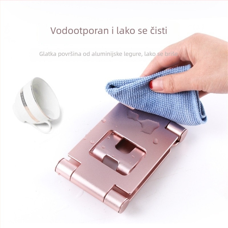 Sklopivi metalni stolni držač za tablete i telefone, aluminijska legura