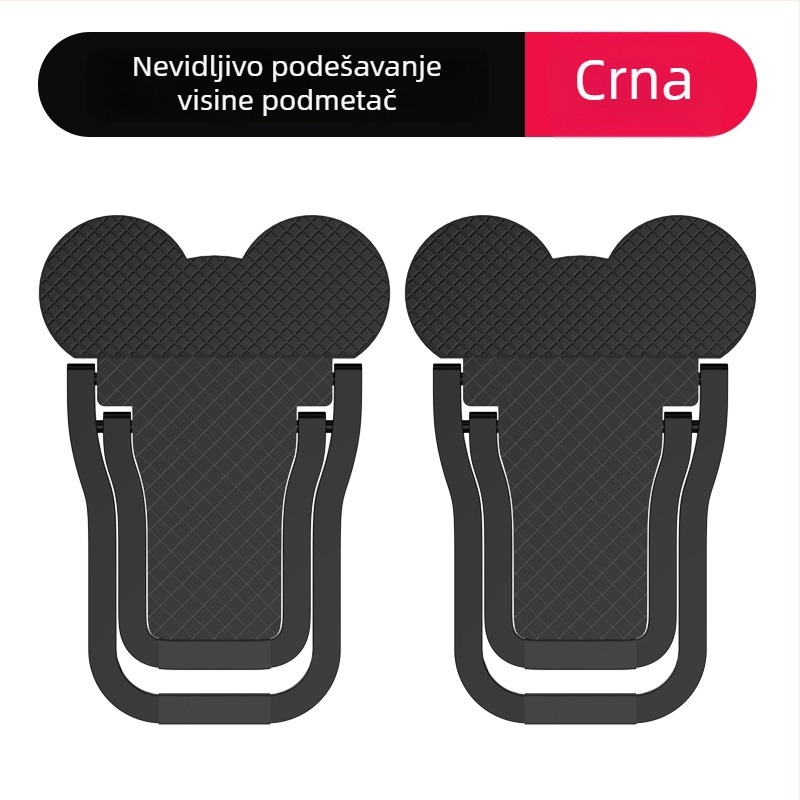 Držač za prijenosno računalo od aluminijske legure, sklopni, višenamjenski (Veličina 55×30×4 mm; Težina 0,3; OEM)