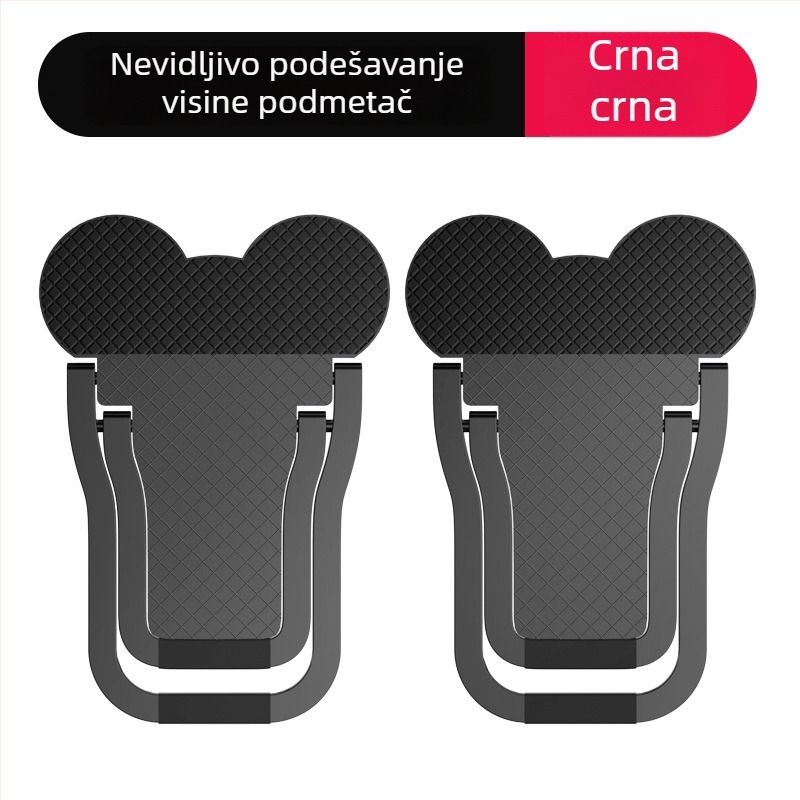Držač za prijenosno računalo od aluminijske legure, sklopni, višenamjenski (Veličina 55×30×4 mm; Težina 0,3; OEM)