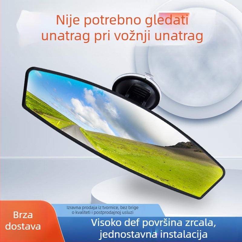 Širokokutno retrovizor sa snažnom usisnom čašom za unutarnju upotrebu – pomoćni retrovizor za parkiranje unatrag