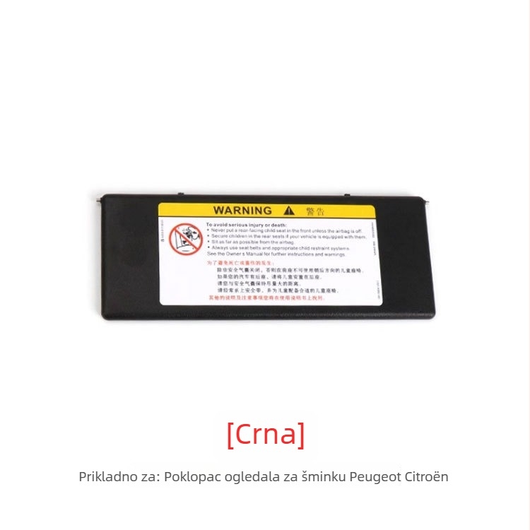 Oukachi kozmetičko ogledalo za poklopac sunčanog vizira – Snap-on ugradnja, kompatibilno s Peugeot 4008/5008/508L/308S i Citroën Tianyi C5