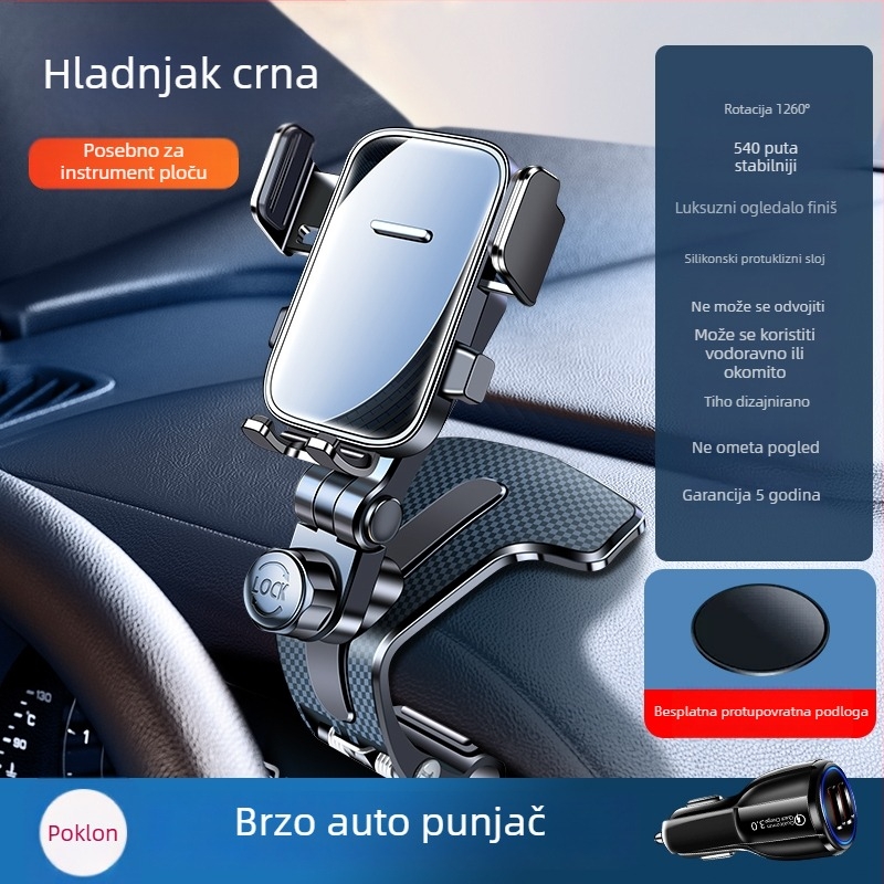 Držač za telefon u automobilu – držač na ploču i retrovizor, višenamjenski kreativni držač za navigaciju, snap-on montaža
