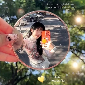 Mini kružno konveksno ogledalo za putničke fotografije — kompaktno, HD odraz (Marka: Friendly; Privatna marka: Ne; Glavna prodajna zona: Ostalo)