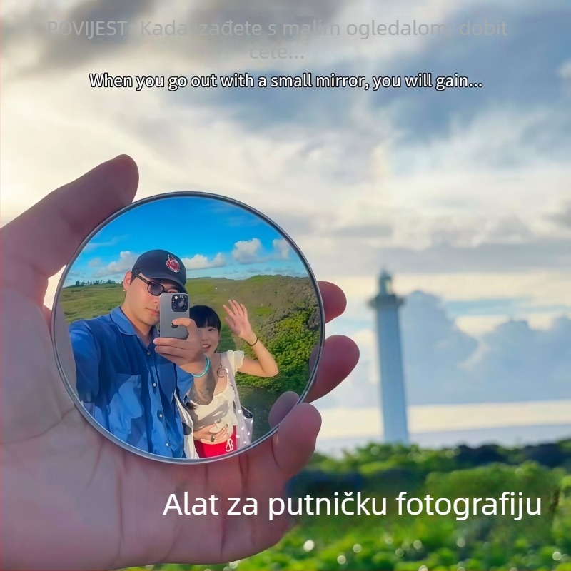 Mini kružno konveksno ogledalo za putničke fotografije — kompaktno, HD odraz (Marka: Friendly; Privatna marka: Ne; Glavna prodajna zona: Ostalo)