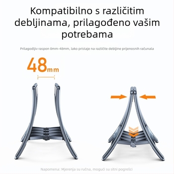 Univerzalni nosač za telefon, tablet i računalo, sklopivi i prenosni, plastični, model 03671, Paifan/Oatsbasf