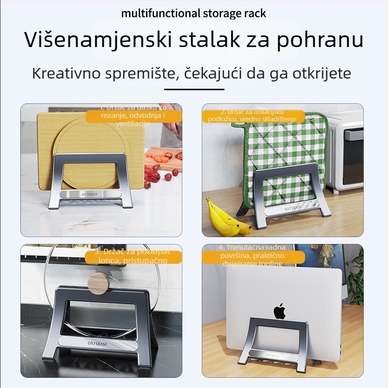 Univerzalni nosač za telefon, tablet i računalo, sklopivi i prenosni, plastični, model 03671, Paifan/Oatsbasf