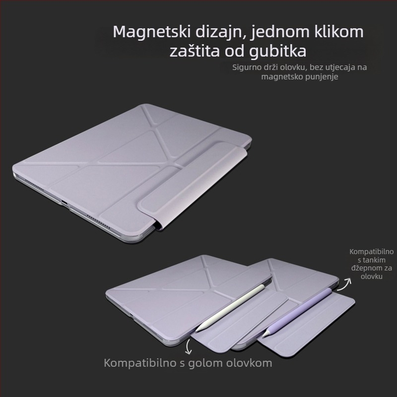 Četverokotni magnetski klip za Apple iPad 11-inčni Air 7, tanki zaštitni kućište 10.9-inča