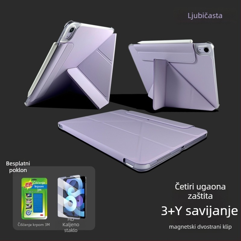 Četverokotni magnetski klip za Apple iPad 11-inčni Air 7, tanki zaštitni kućište 10.9-inča