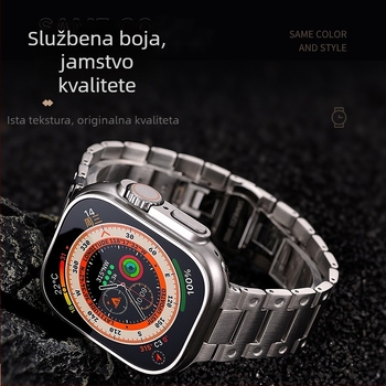 Penghun remen za Apple Watch Ultra od nehrđajućeg čelika s metalnom lancem | Materijal: 29990800995 | Stil: Poslovno