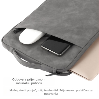 Torba za prijenosno računalo s PU kožom u teksturi ovčje kože, lagana zaštita, za 13-inčne prijenosnike