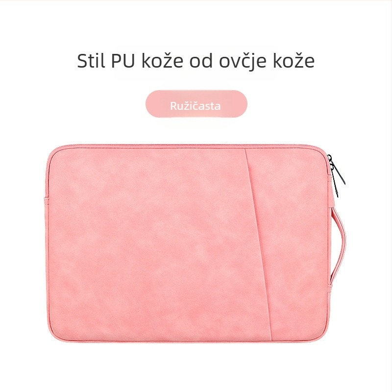 Torba za prijenosno računalo s PU kožom u teksturi ovčje kože, lagana zaštita, za 13-inčne prijenosnike