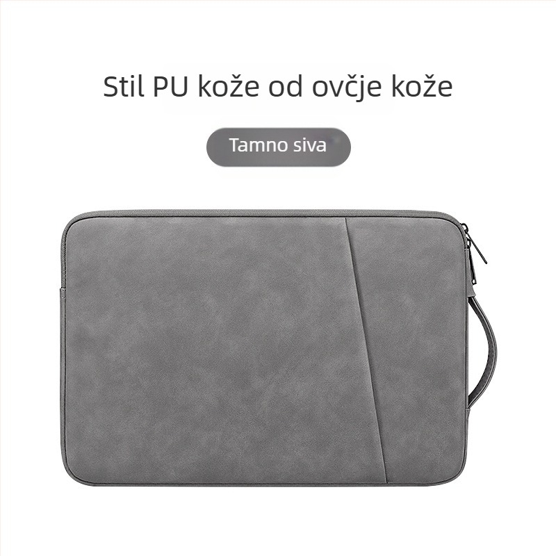 Torba za prijenosno računalo s PU kožom u teksturi ovčje kože, lagana zaštita, za 13-inčne prijenosnike