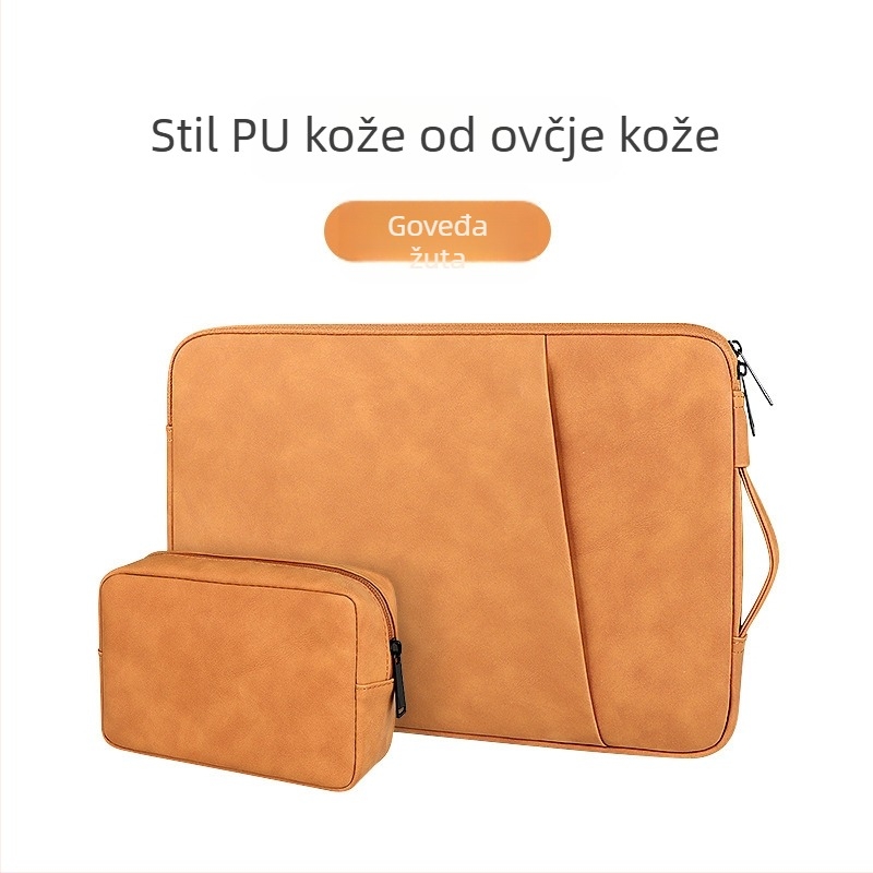 Torba za prijenosno računalo s PU kožom u teksturi ovčje kože, lagana zaštita, za 13-inčne prijenosnike