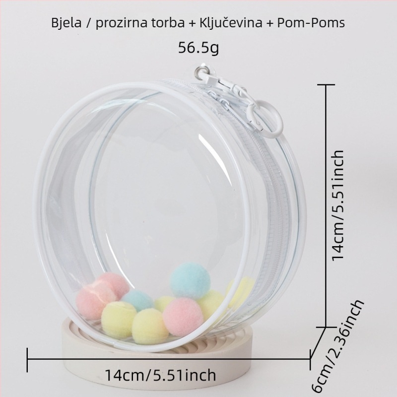 Torba za skladištenje lutaka — cilindrični oblik, PVC, višestruka upotreba, pogodna za putovanja i skladištenje na stolu ili u spavaćoj sobi, pakiranje 50 kom.