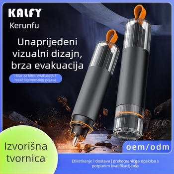 Automobilski čekić za razbijanje prozora - aluminijska legura - 26,4 g - mogućnost prilagodbe - alat za spašavanje u automobilu