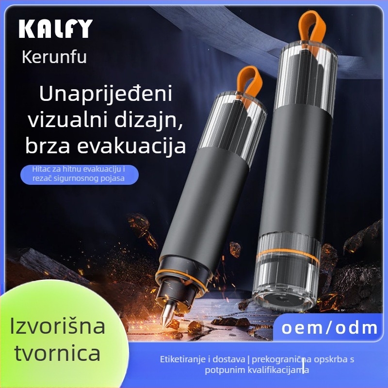 Automobilski čekić za razbijanje prozora - aluminijska legura - 26,4 g - mogućnost prilagodbe - alat za spašavanje u automobilu