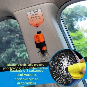 Automobilski hitni čekić za razbijanje stakla — sigurnosni alat za spašavanje, višefunkcionalni