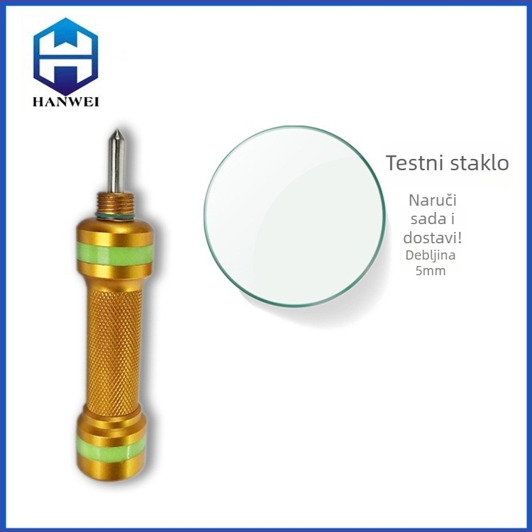 Automobilski čekić za razbijanje stakla - mini sigurnosni alat za bijeg, prenosiv, aluminijska legura, 70 g, prilagodljiva obrada