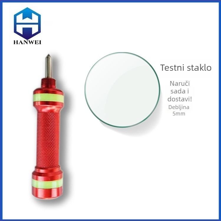 Automobilski čekić za razbijanje stakla - mini sigurnosni alat za bijeg, prenosiv, aluminijska legura, 70 g, prilagodljiva obrada