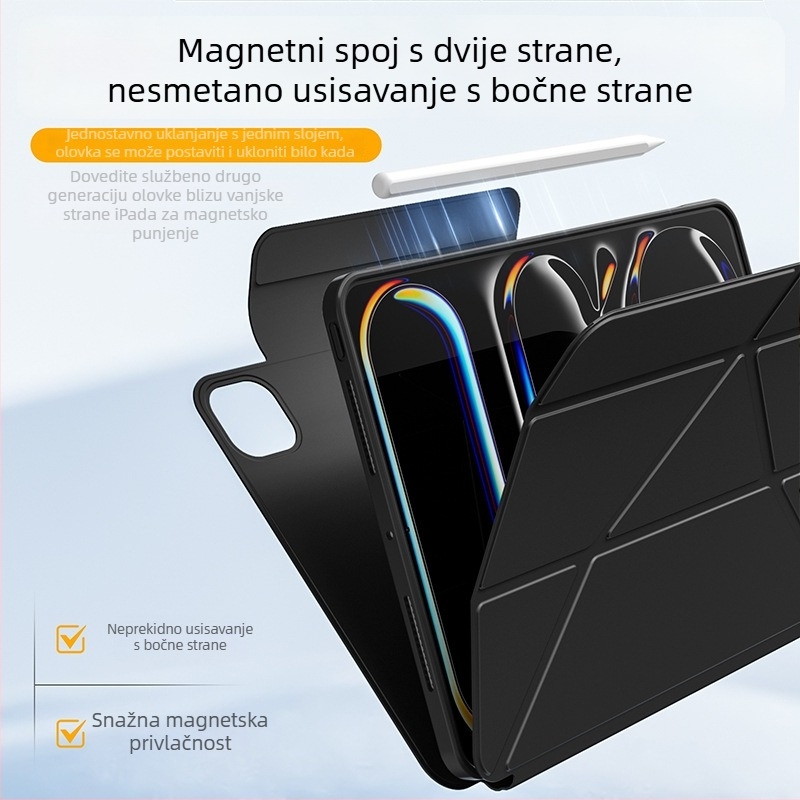 Benwis futrola za iPad Air 5/6 i Pro 13 – TPU, magnetska, otporna na udarce, držač/stand, funkcija spavanja